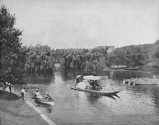 Openbare tuin en meer, Boston, ca. 1897