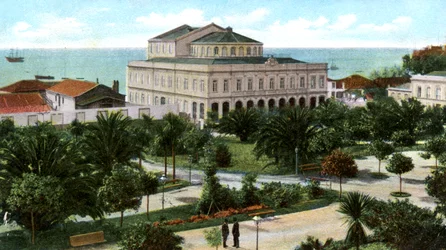 Openbare tuin en theater, Madeira, 1905