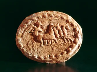 Quadriga, Kerkouane, Tunesië, 3e eeuw v.Chr.