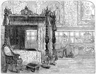 Slaapkamer van koningin Anne 1665-1714, 18e eeuw 19e eeuw