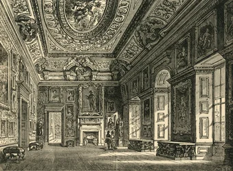 Queen Carolines tekenkamer, Kensington Palace, ca. 1876