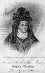 Koningin Charlotte, koningin-gemalin van George III van het Verenigd Koninkrijk, 1818
