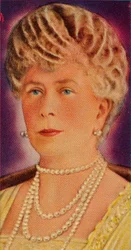 Koningin Mary, gemalin van koning George V, 1935
