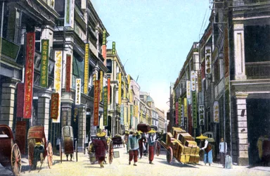 Queens Road Central, Hong Kong, China, ca. 1900s