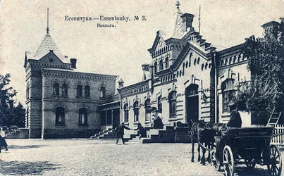 Stationsplein, Yessentuki, Rusland, 1900s