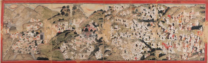 Raja Sansar Chand valt het fort van Kangra aan