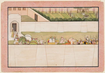 Ramas broers Bharata en Shatrughna vertrekken uit Ayodhya om Rama en Lakshmana te vinden
