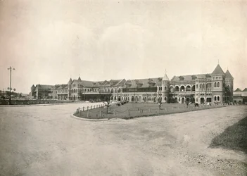 Rangoon treinstation, 1900