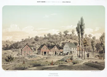 Grondstoffenverwerking, metallurgie Steinbruck zinkertswasserij, Bensberg, Duitsland