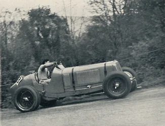 Raymond Mays E.R.A. breekt het record, de Shelsey Walsh Hill Climb