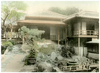 Achterhoek van een Japans huis, 1904