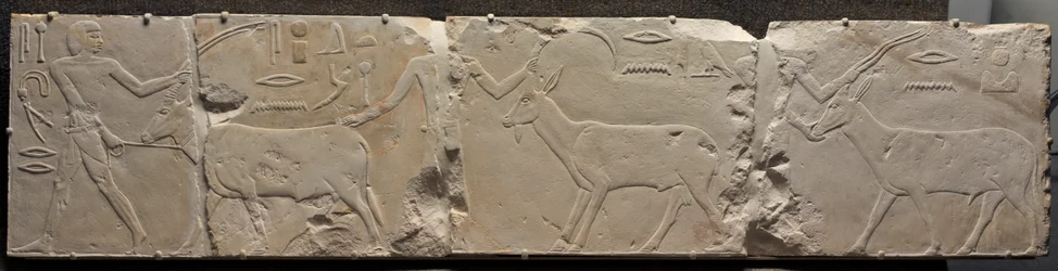 Reliëf van Mannen die Woestijndieren Brengen, ca. 2311-2281 v.Chr.