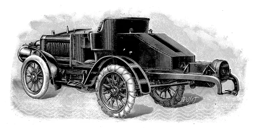 Renards trekker, met sleepkoppeling voor aanhangers, Frans, 1904
