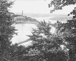 Reservoir, Eden Park, Cincinnati, Ohio, VS, c1900