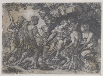 Omgekeerde kopie van Thetis en Chiron, 1546