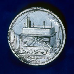 Keerzijde van herdenkingsmedaille voor Joseph Priestley, Engelse chemicus, 1803