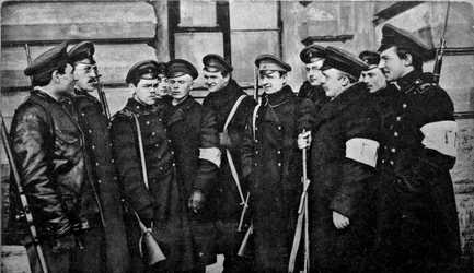 Revolutionaire studenten na de Februarirevolutie, Rusland