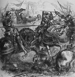 Richard III bij Bosworth, 22 augustus 1485, c1880