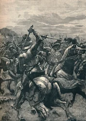 Richard III bij de Slag bij Bosworth, 1485 1905