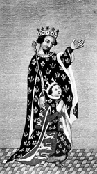 Richard II en zijn vader, de Zwarte Prins, 14e eeuw, 1910