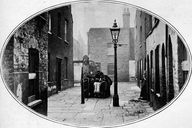 Rijp voor uitzetting, Londen, ca. 1901