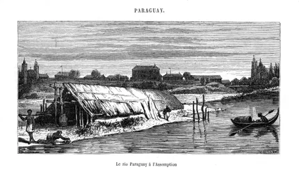 Rivier Paraguay, Zuid-Amerika, 19e eeuw