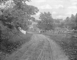 Weg langs de Brandywine, Pennsylvania, VS, c1900
