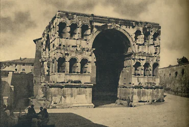 Rome - Boog van Janus Quadrifrons in het Forum Boarium, 1910