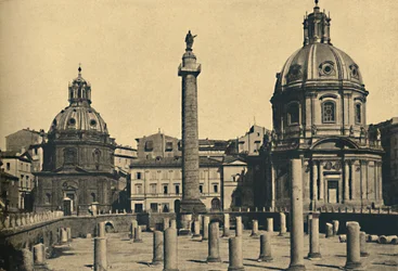 Rome - Zuil van Trajanus, 1910