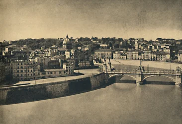 Roma - Uitzicht op de nieuwe brug van Victor Emmanuel