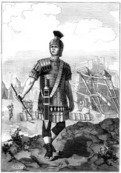 Romeinse centurio die de Galliërs onder Julius Caesar overwint, 1e eeuw v.Chr. 1882-1884