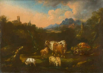 Romantisch Landschap met Kudde