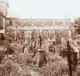 Kerk zonder dak, Marne, Noord-Frankrijk, ca. 1914-ca. 1918