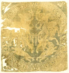 Rondel met Amazonen en een Kruis, Byzantijns, 7e-9e eeuw