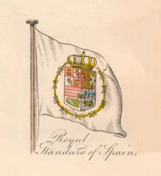Koninklijke standaard van Spanje, 1838