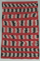 Tapijt met diamanten strepen, ca. 1890-1900