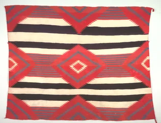 Rug Derde-fase Hoofddekenstijl, Germantown Weven, ca. 1890-1910