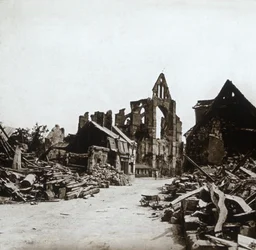 Ruïnes, Craonne, Noord-Frankrijk, ca. 1914-1918