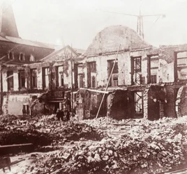 Ruïnes, Leuven, België, ca. 1914-1918