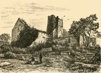 Ruïnes bij Rathmullen, 1898