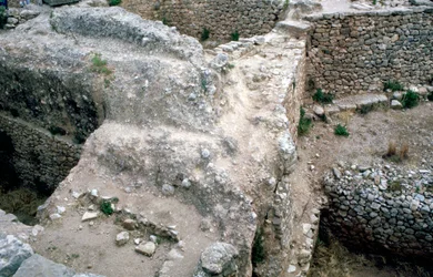 Ruïnes van de prehistorische Griekse stad Mycene