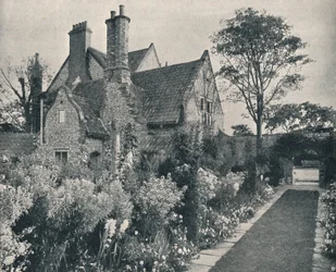 Runton Old Hall, Norfolk, uitzicht vanuit het noordwesten, ca. 1909