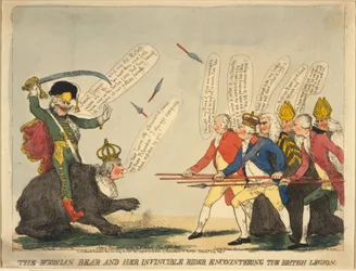 Russische beer en haar onoverwinnelijke ruiter, 1791