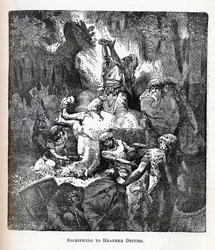Offer aan heidense goden, 1882