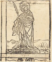 Heilige Agnes (verso)