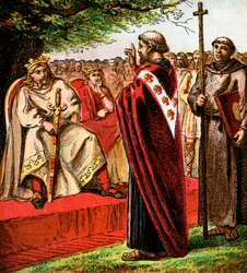 Sint Augustinus en de Saksen, ca. 1850