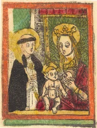 Sint Bernardus met de Madonna en Kind, 1480-1500