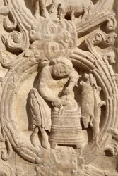 Basiliek van Saint Denis. Centraal portaal. Landbouwkalender, Saint-Denis
