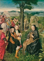Sint-Gillis en het hert, ca. 1500, 1909