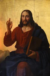 Sint-Nicolaas melkietenkerk, Marseille. Jezus-icoon. Frankrijk